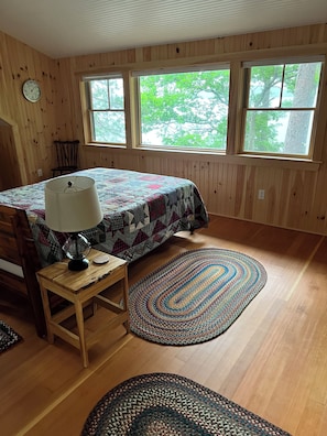 2nd floor master bedroom looking over the lake.
