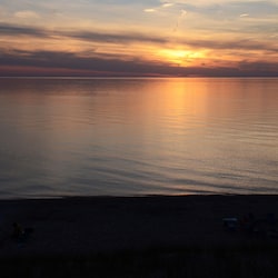 Sunset from our bluff