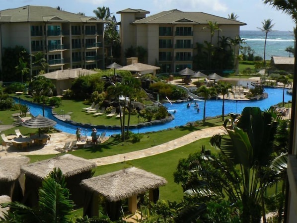 The pool at the Waipouli Resort