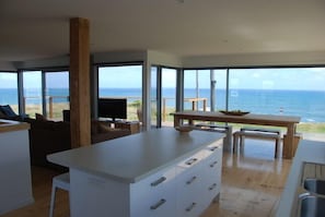 180 degree ocean view from the kitchen 