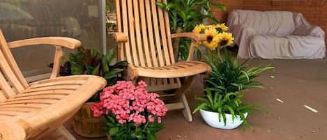 Patio seating area