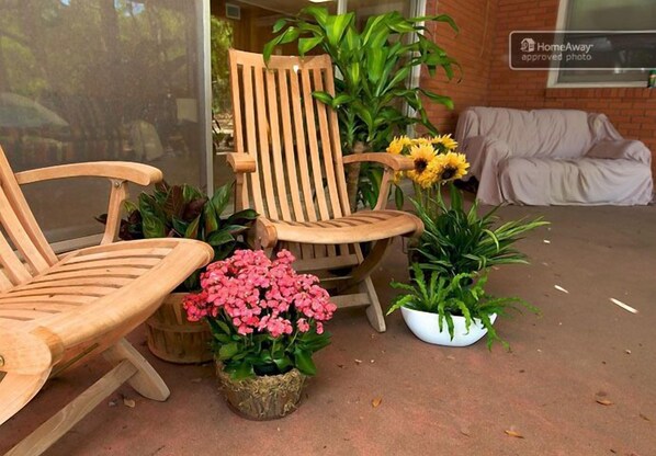 Patio seating area