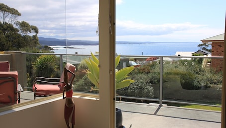 Beautiful views from the upper living area