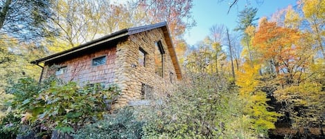 Beautiful Stone Cottage in the Fall light