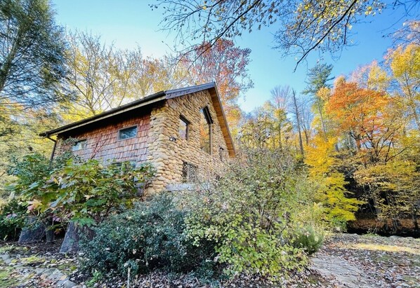 Beautiful Stone Cottage in the Fall light