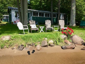 Walk-in sandy beach...no other rental in the area offers such easy access