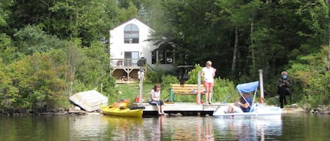 Family and Friends enjoying the dock.