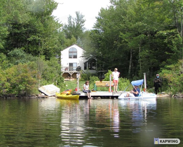 Family and Friends enjoying the dock.