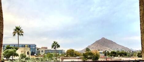 Towering view of Camelback & Old Town from the 4th floor walkway never get old.