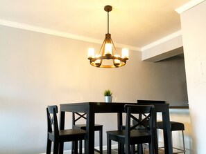 You'll enjoy the elegant and functional dining space.