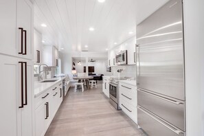 kitchen with Subzero and Bosch appliances