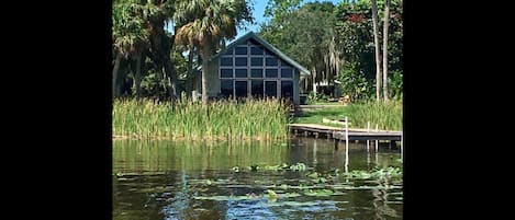 A view of the house from the water