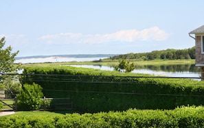 View of Great Peconic Bay from living/dining area and deck