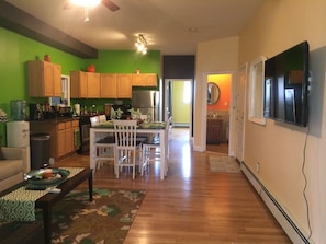 Fully equipped kitchen and Dinette set with 6 chairs. The last room is a bedroom