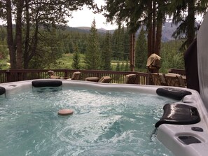 Hot tub with view
