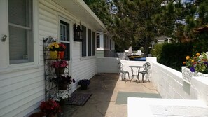 Front Patio.  Perfect for sipping morning coffee.