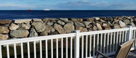 Deck view of the Atlantic Ocean