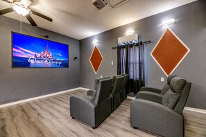 Enjoy a movie after a long day at parks