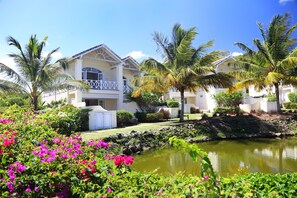 Rear of the Villa overlooking the Pond.