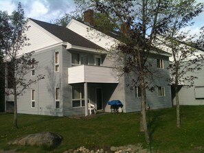 SnowHaven is the upper unit to the far left with the balcony.