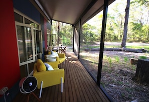 Place to relax on the enclosed deck