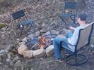 Roast marsh mellows at fire pit ...