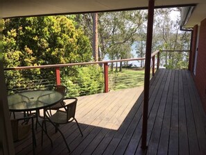 Upper front deck