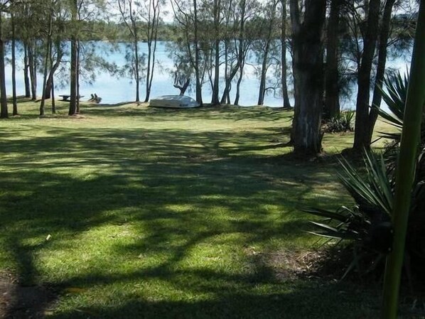 View from lower deck across the Lake