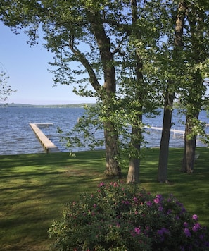 lakefront with dock