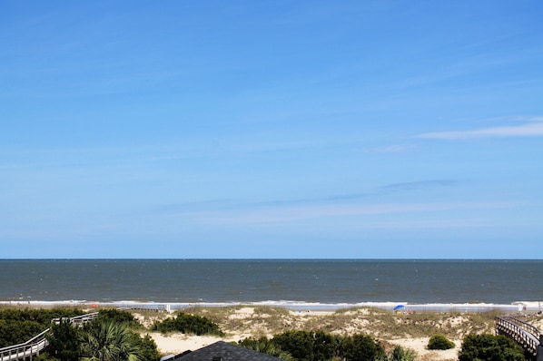 Beach View from Rooftop Deck