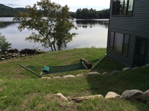 Lake view from side yard