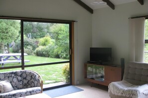 Living area opening to outdoor area