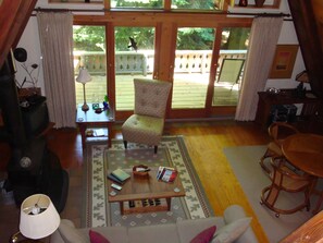 Living Room and part of the dining area from the loft 