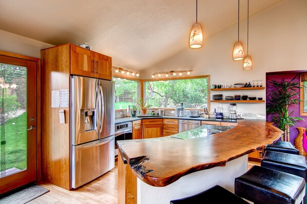 Brand new Kitchen with Black Walnut Countertop