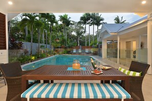 BBQ dining area