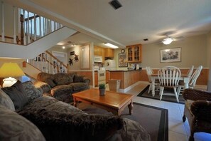 Downstairs den area