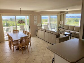Lots of windows and open plan to enjoy the views