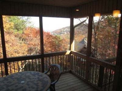 POOL TABLE; FOOSBALL TABLE; SCREENED IN PORCH; TOP OF THE MOUNTAIN 
