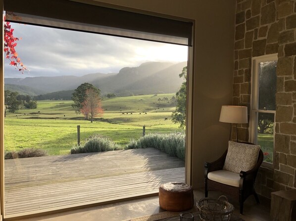 Beautiful winter morning view