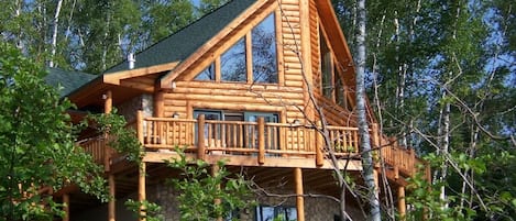 Front of Log Cabin