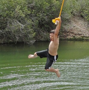 Rope swing fun for hours of fun!