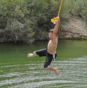 Rope swing fun for hours of fun!