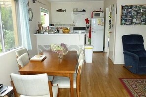 dining and kitchen area