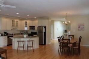 Dining and kitchen area