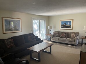 Family room with sliders to patio
