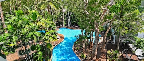 Pool view from balcony