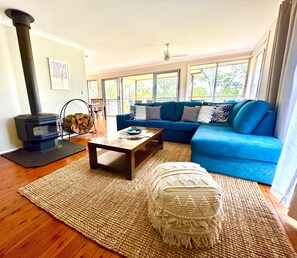 Upstairs living area