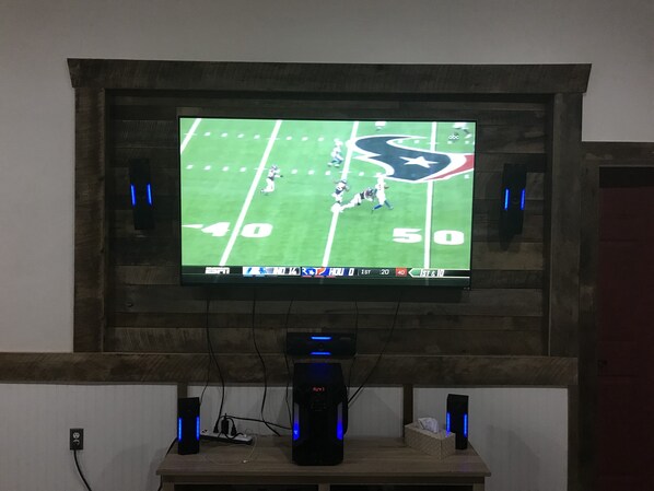 70” TV with Roku and surround sound