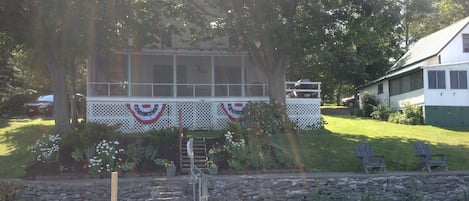 The cottage front July 7, 2017.
