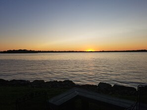 From the front yard, the sunsets are remarkable!